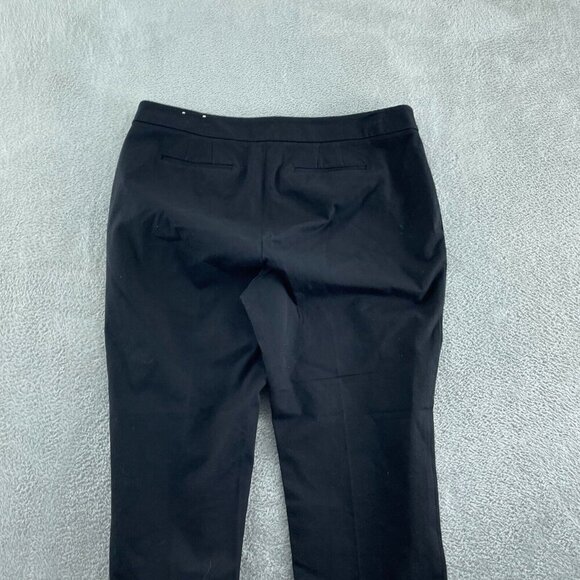 Talbots 16P Chatham Ankle Pant Black Cotton Blend Womens Trousers 5822 - Picture 2 of 10